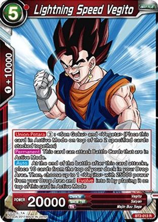 Image of Lightning Speed Vegito (BT2-013) - Union Force