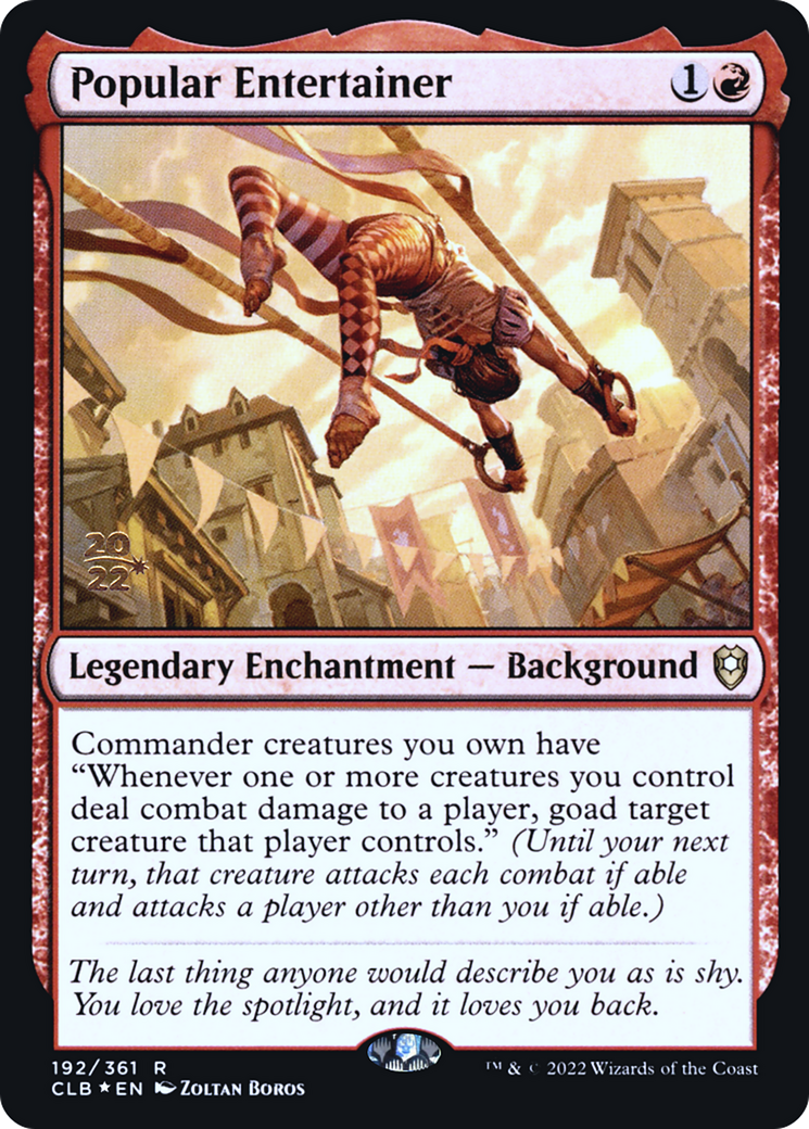 Image of Popular Entertainer (PRE-192) - Battle for Baldur's Gate Promos Foil