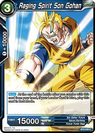 Image of Raging Spirit Son Gohan (BT2-039) - Union Force