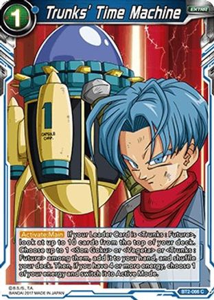Image of Trunks' Time Machine (BT2-066) - Union Force