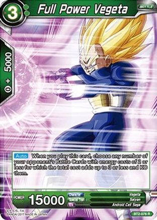 Image of Full Power Vegeta (BT2-076) - Union Force