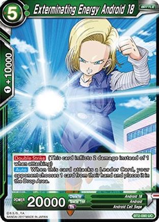 Image of Exterminating Energy Android 18 (BT2-090) - Union Force