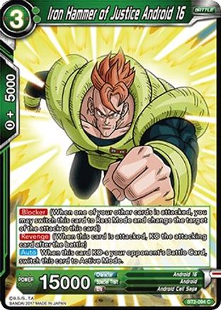 Image of Iron Hammer of Justice Android 16 (BT2-094) - Union Force
