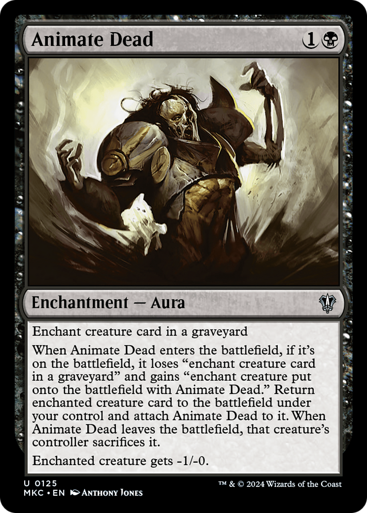 Image of Animate Dead (MKC-125) - Murders at Karlov Manor Commander