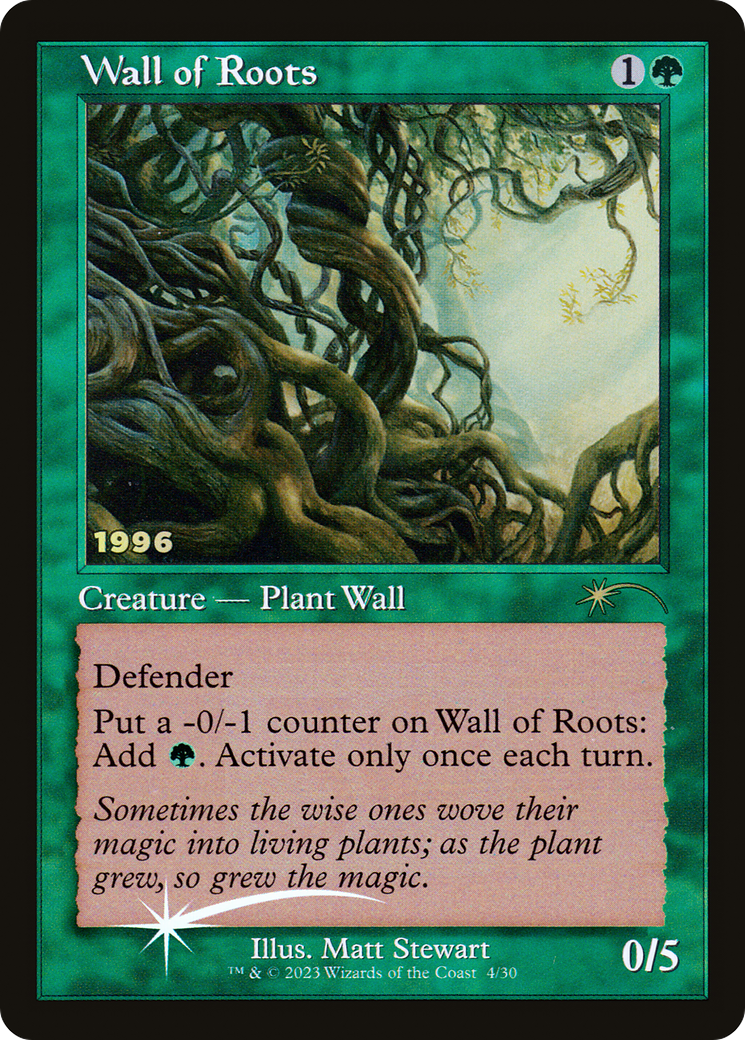 Image of Wall of Roots (30A-P-004) - 30th Anniversary Play Promos Foil