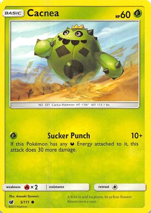 Image of Cacnea 005/111  SM  Crimson Invasion - Common