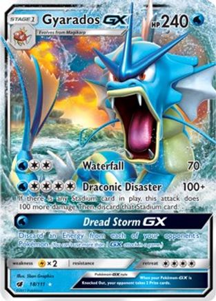Image of Gyarados GX 018/111  - Holofoil SM  Crimson Invasion - Ultra Rare