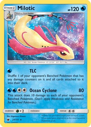 Image of Milotic 027/111  - Holofoil SM  Crimson Invasion - Holo Rare