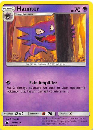 Image of Haunter 037/111  SM  Crimson Invasion - Uncommon