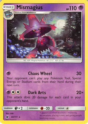Image of Mismagius 040/111  SM  Crimson Invasion - Rare