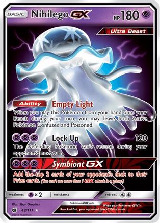 Image of Nihilego GX 049/111  - Holofoil SM  Crimson Invasion - Ultra Rare