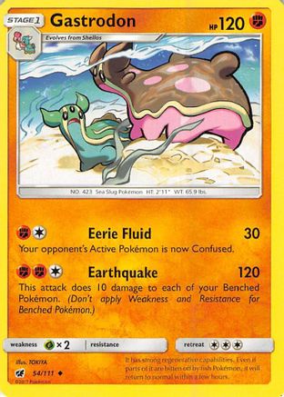 Image of Gastrodon 054/111  - Reverse Holofoil SM  Crimson Invasion - Uncommon