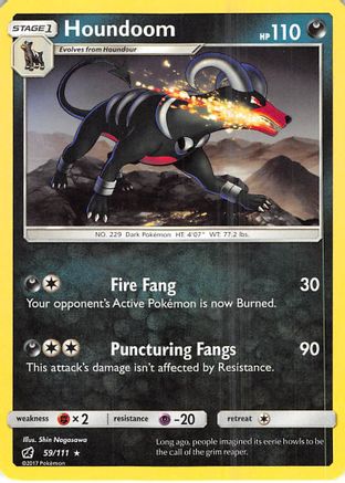 Image of Houndoom 059/111  SM  Crimson Invasion - Rare