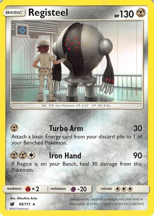Image of Registeel 068/111  SM  Crimson Invasion - Rare