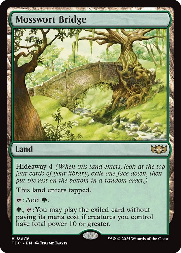 Image of Mosswort Bridge (TDC-379) - Commander: Tarkir: Dragonstorm