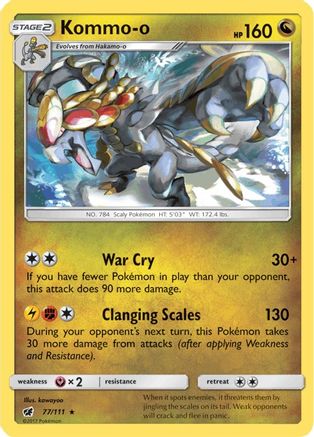 Image of Kommo-o 077/111  SM  Crimson Invasion - Rare