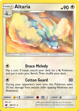 Image of Altaria 080/111  SM  Crimson Invasion - Rare