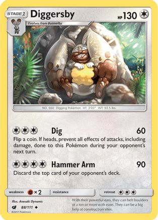 Image of Diggersby 088  SM  Crimson Invasion - Uncommon