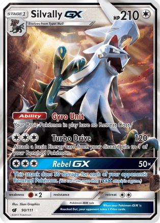 Image of Silvally GX 090/111  - Holofoil SM  Crimson Invasion - Ultra Rare