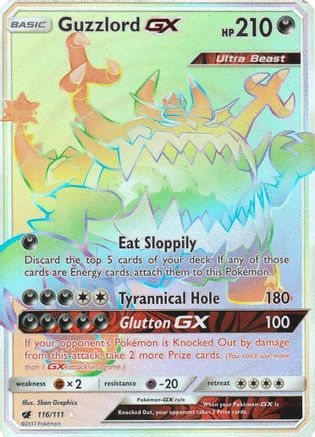 Image of Guzzlord GX (Secret) 116  - Holofoil SM  Crimson Invasion - Secret Rare