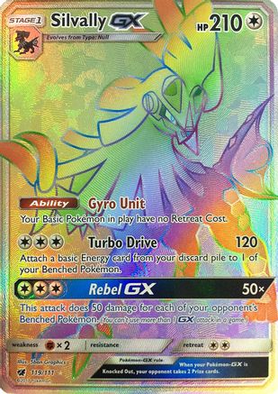 Image of Silvally GX (Secret) 119  - Holofoil SM  Crimson Invasion - Secret Rare