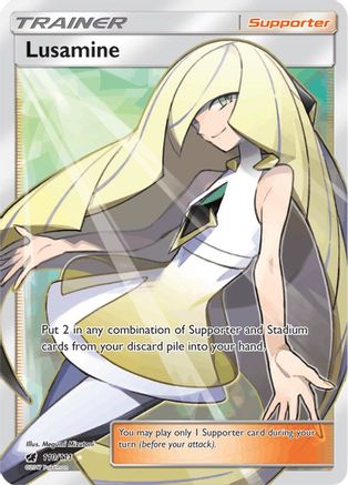 Image of Lusamine (Full Art) 110/111  - Holofoil SM  Crimson Invasion - Ultra Rare