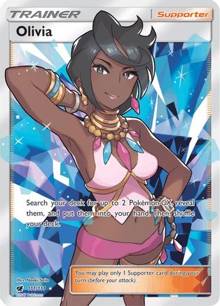 Image of Olivia (Full Art) 111/111  - Holofoil SM  Crimson Invasion - Ultra Rare