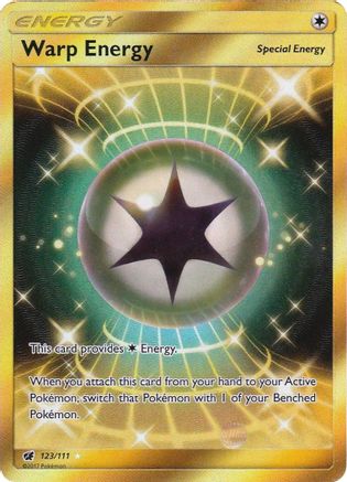 Image of Warp Energy (Secret) 123  - Holofoil SM  Crimson Invasion - Secret Rare