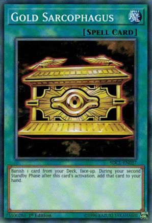 Image of Gold Sarcophagus (SDCL-EN027) - Structure Deck: Cyberse Link 1st Edition