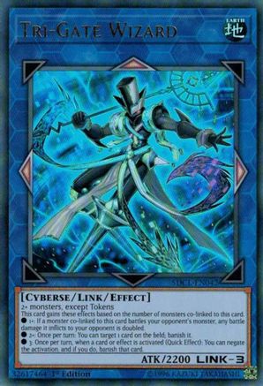 Image of Tri-Gate Wizard (SDCL-EN042) - Structure Deck: Cyberse Link 1st Edition