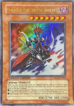 Image of Gorz the Emissary of Darkness (YR01-EN003) - Yu-Gi-Oh! R Manga Promo Limited