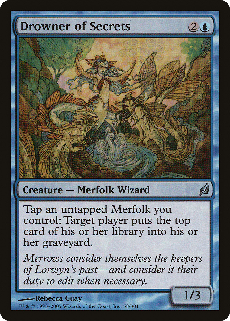 Image of Drowner of Secrets (LRW-058) - Lorwyn Foil