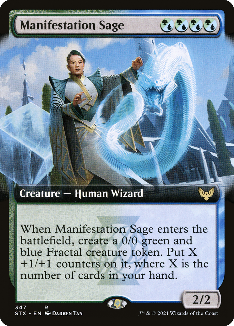 Image of Manifestation Sage (Extended Art) (STX-347) - Strixhaven: School of Mages: (Extended Art) Foil