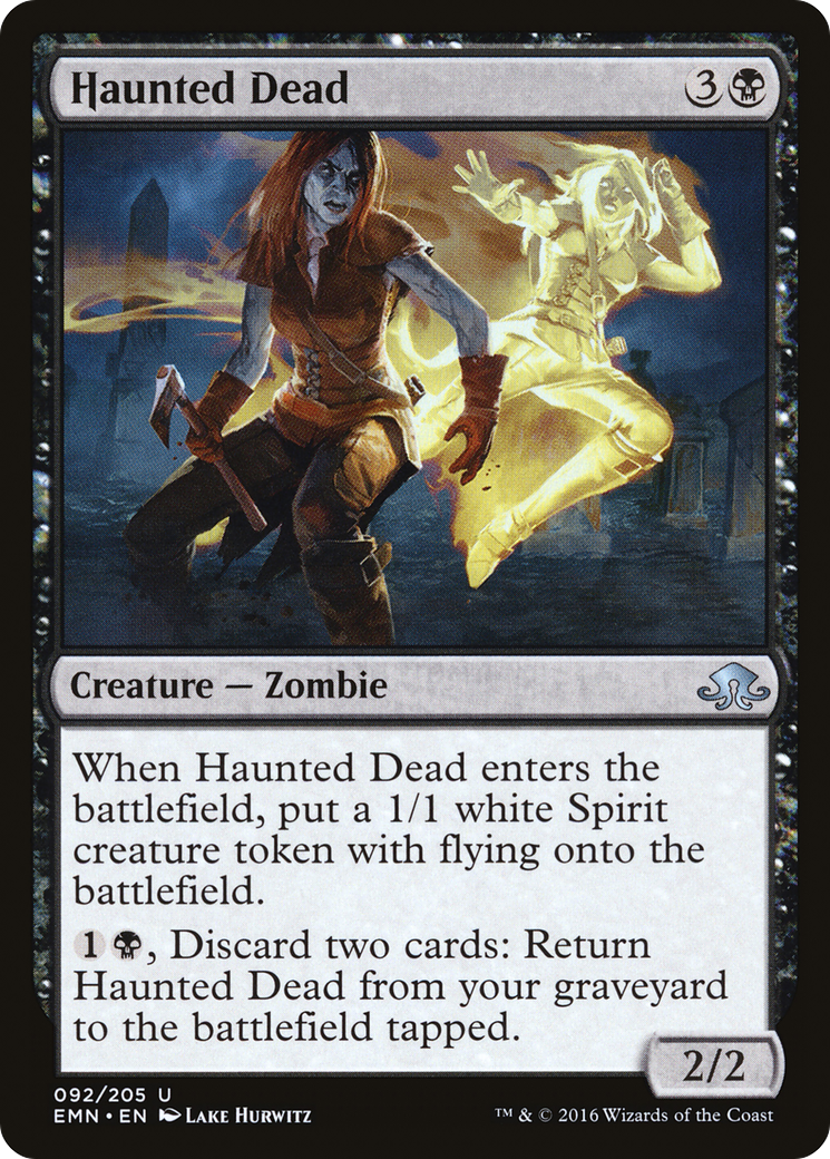 Image of Haunted Dead (EMN-092) - Eldritch Moon Foil