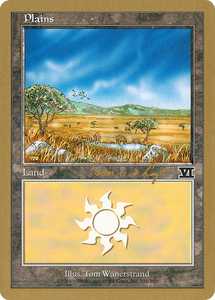 Image of Plains (331) - 2000 Tom van de Logt (6ED) (WCD-) - World Championship Decks 2000