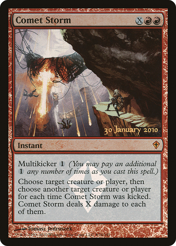 Image of Comet Storm (PRE-076) - Worldwake Promos Foil