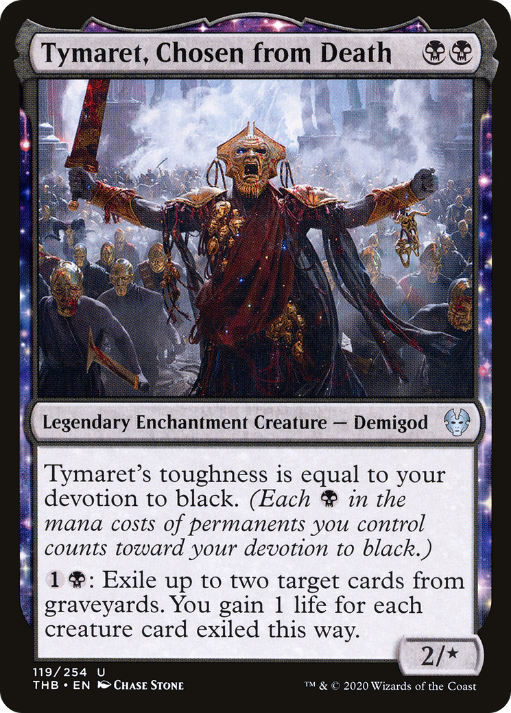Image of Tymaret, Chosen from Death (THB-119) - Theros Beyond Death: (enchantment) Foil