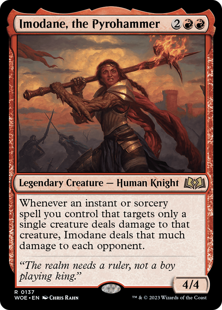 Image of Imodane, the Pyrohammer (WOE-137) - Wilds of Eldraine Foil