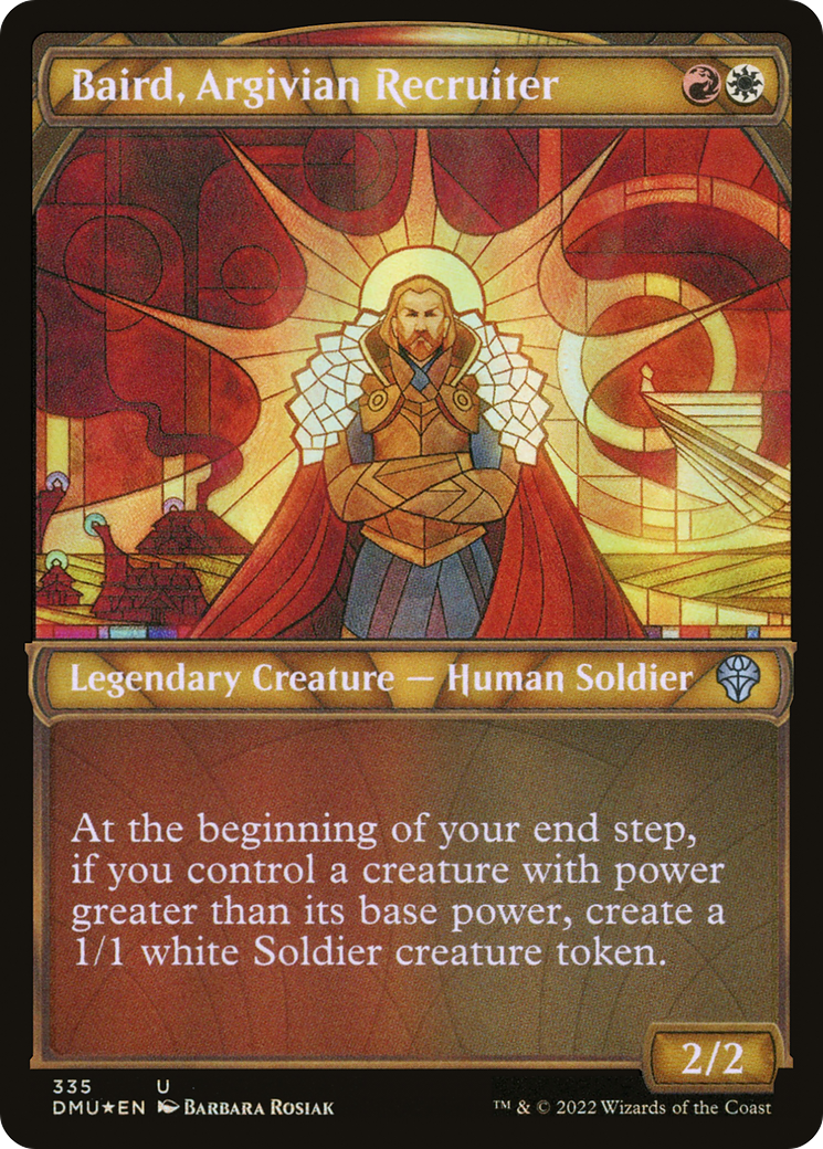 Image of Baird, Argivian Recruiter (Textured Foil) (DMU-335) - Dominaria United: (Showcase) Foil