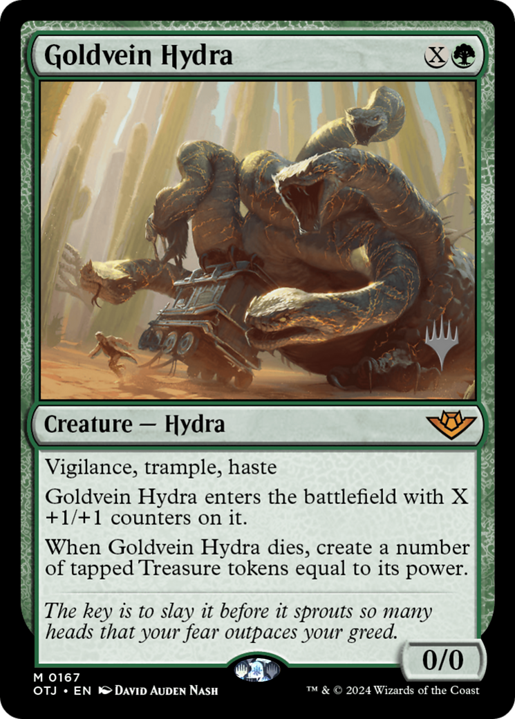 Image of Goldvein Hydra (PPOTJ-167) - Outlaws of Thunder Junction Promos