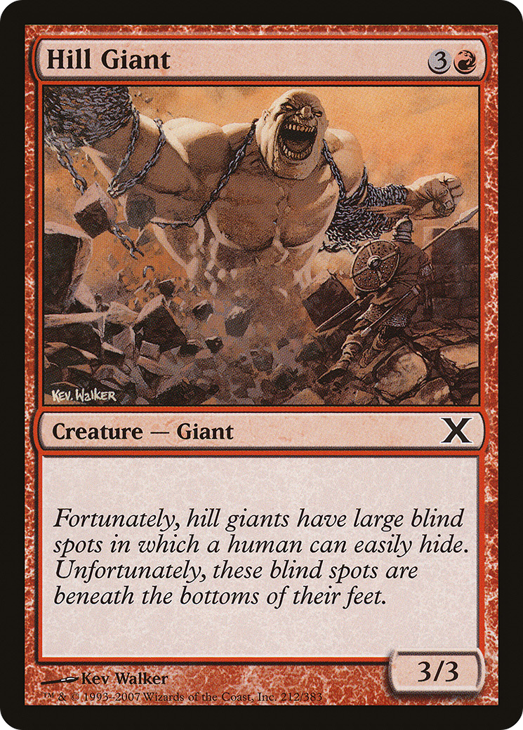 Image of Hill Giant (10E-212) - Tenth Edition Foil