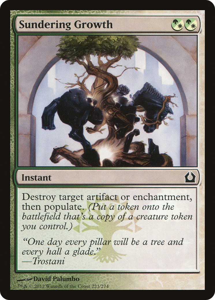 Image of Sundering Growth (RTR-223) - Return to Ravnica Foil