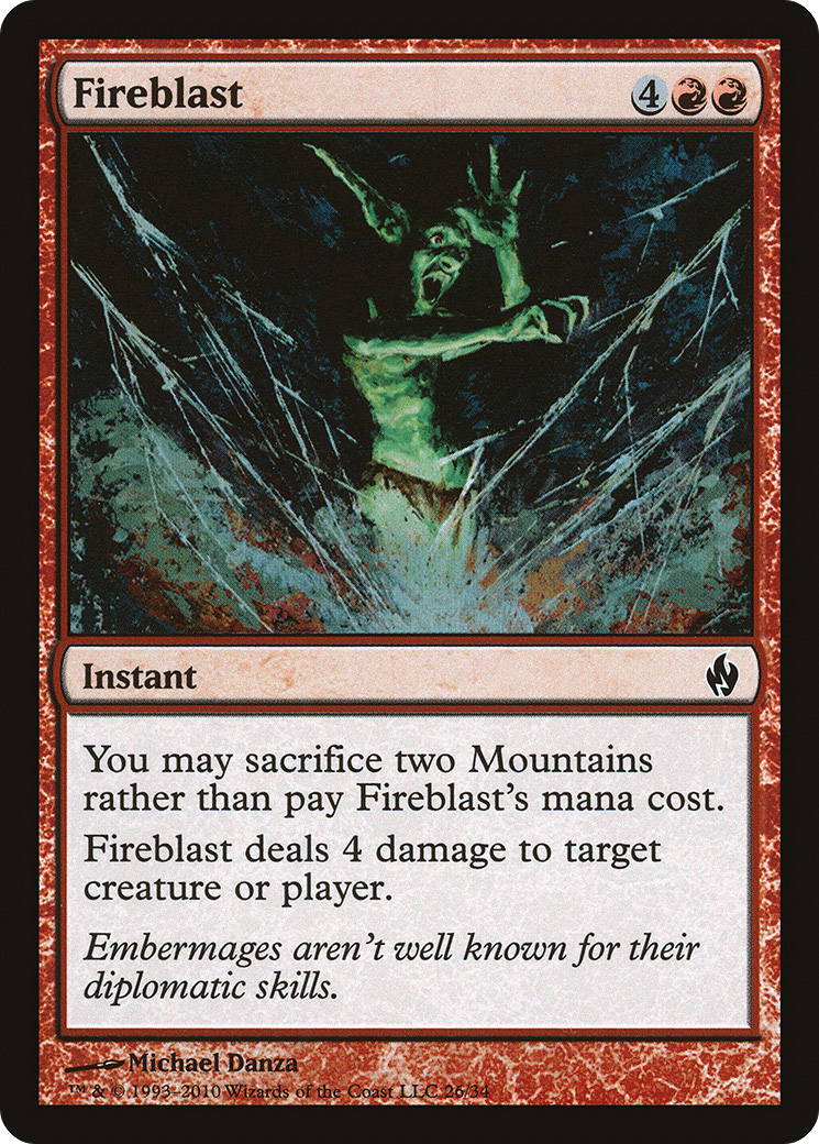 Image of Fireblast (PD2-026) - Premium Deck Series: Fire and Lightning Foil