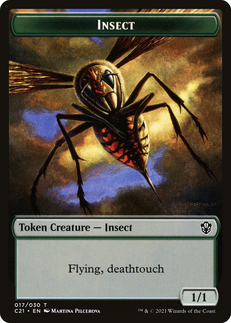 Image of Insect (TC21-017) - Commander 2021 Tokens