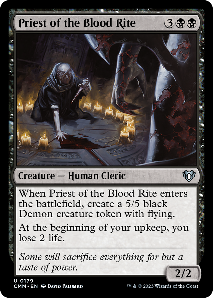 Image of Priest of the Blood Rite (CMM-179) - Commander Masters Foil