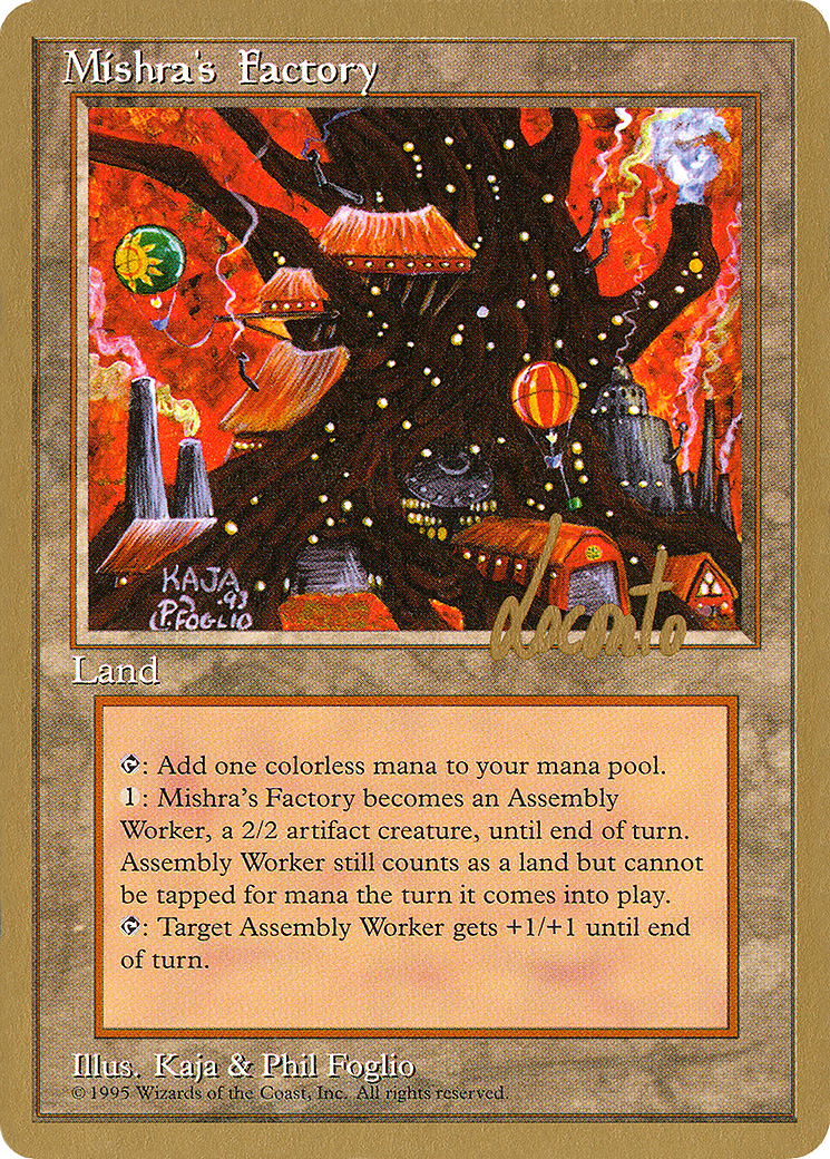 Image of Mishra's Factory - 1996 Michael Loconto (4ED) (WCD-) - Pro Tour Collector Set