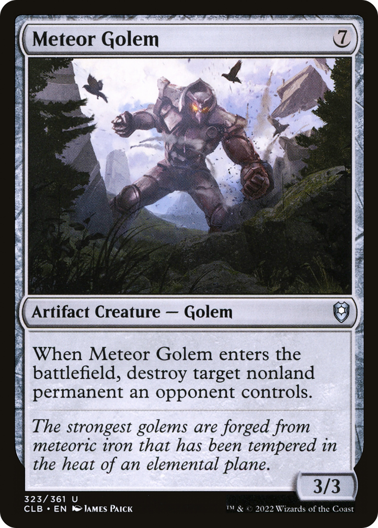 Image of Meteor Golem (CLB-323) - Commander Legends: Battle for Baldur's Gate