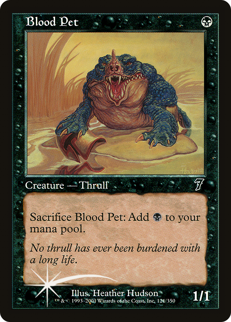 Image of Blood Pet (7ED-121) - 7th Edition Foil