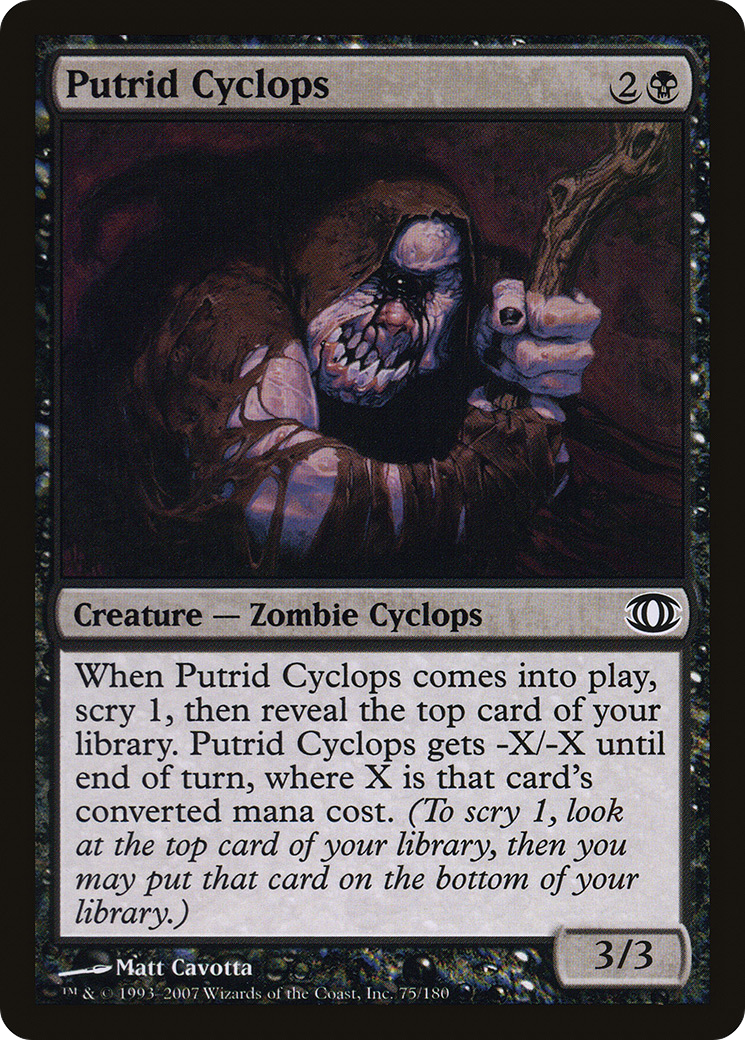Image of Putrid Cyclops (FUT-075) - Future Sight Foil