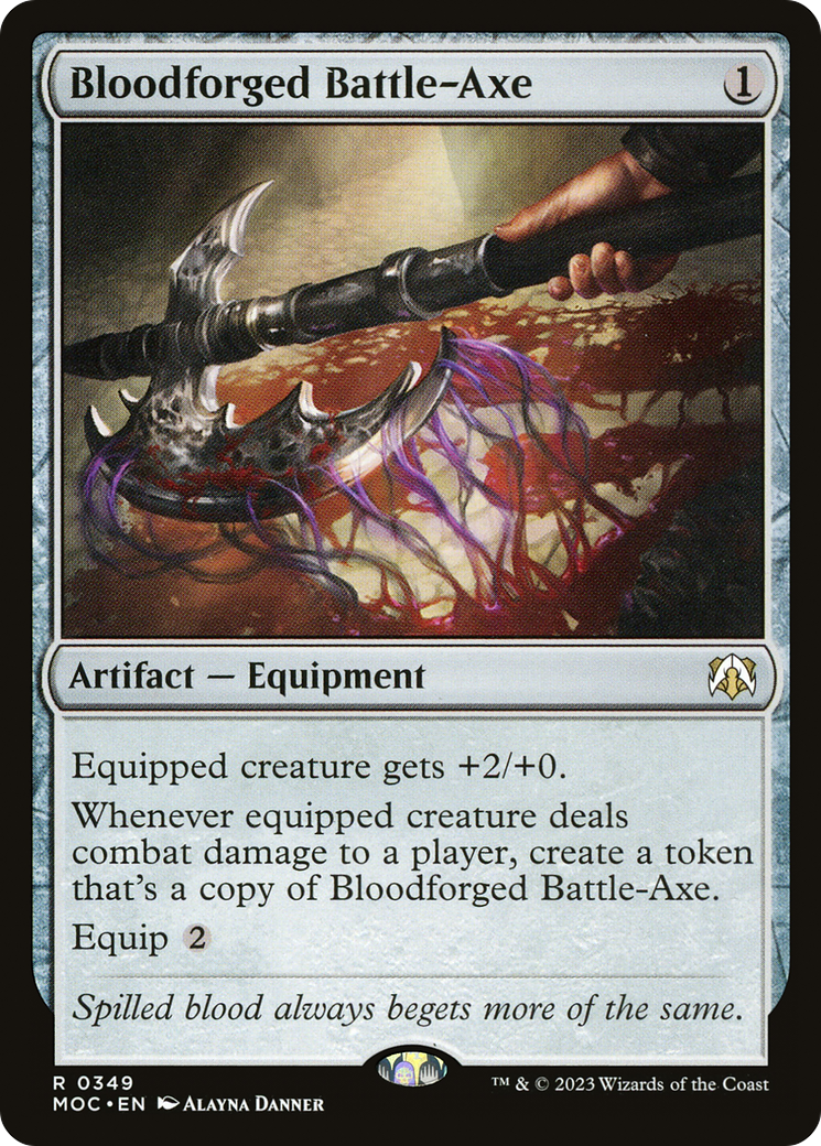 Image of Bloodforged Battle-Axe (MOC-349) - March of the Machine Commander